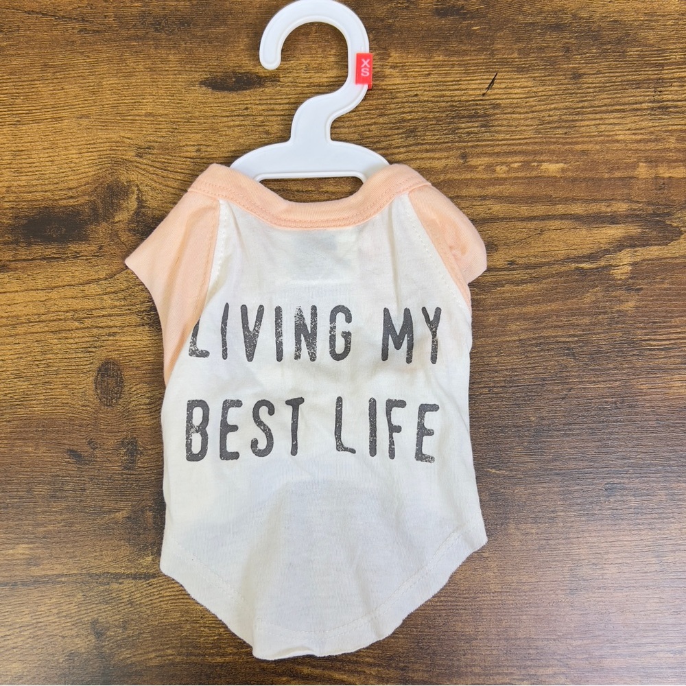 Top Paw Dog Shirt Graphic Tank X-Small “Living My Best Life”